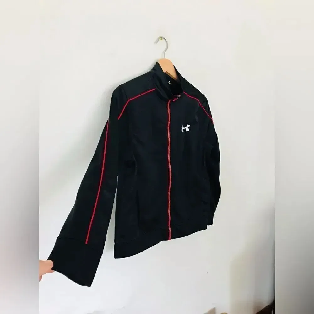 Under armour | boys black zip up track jacket